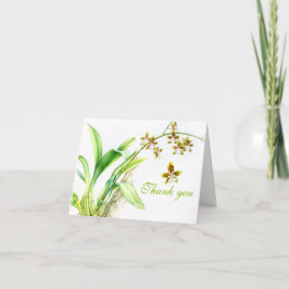 Hochzeitsfeier im Orchideengebirge Dankeskarte
