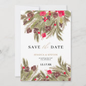 Hochzeitsfeier im Pinienwald Save The Date (Vorderseite)