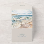 Hochzeitsfeier im Sommer All In One Einladung (Außenbereich)