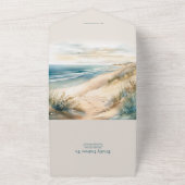 Hochzeitsfeier im Sommer All In One Einladung (Außenbereich)