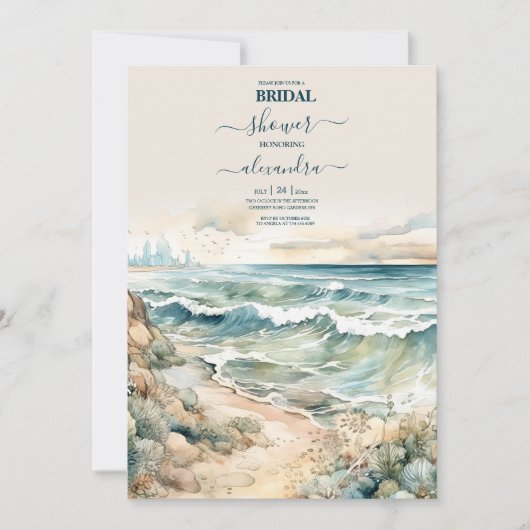 Hochzeitsfeier im Sommer Einladung (Vorderseite)