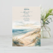 Hochzeitsfeier im Sommer Einladung (Stehend Vorderseite)