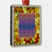 Hochzeitsfeier im Springtime Silbernes Ornament (Rechts)