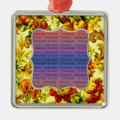 Hochzeitsfeier im Springtime Silbernes Ornament (Vorne)