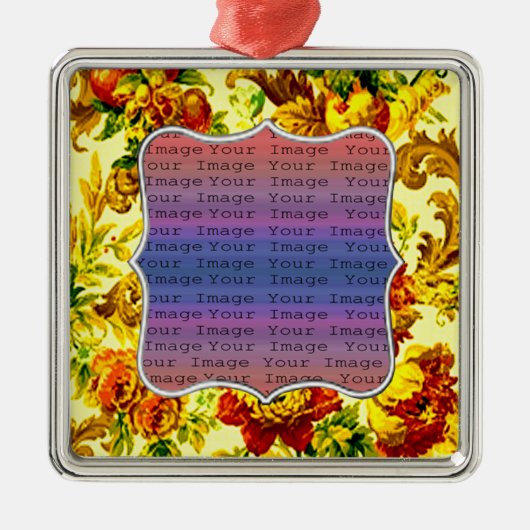 Hochzeitsfeier im Springtime Silbernes Ornament (Vorne)