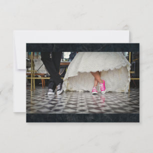 Hochzeitsfeier im Stil der 50er Jahre UAWG RSVP Karte