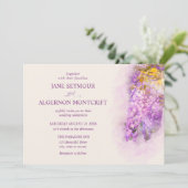 Hochzeitsfeier im Wasserfarbenstil Einladung (Stehend Vorderseite)