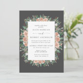 Hochzeitsfeier im Winter Aquarell (Stehend Vorderseite)