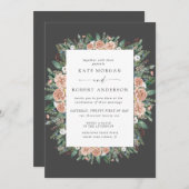 Hochzeitsfeier im Winter Aquarell (Vorne/Hinten)