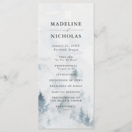 Hochzeitsfeier im Winterwald Programm