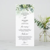 Hochzeitsfeier in Boho Programm (Stehend Vorderseite)