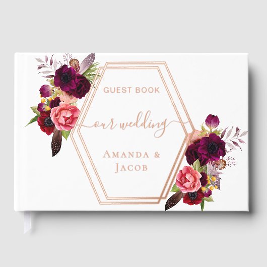 Hochzeitsfeier in Bordeaux Gästebuch (Vorderseite)