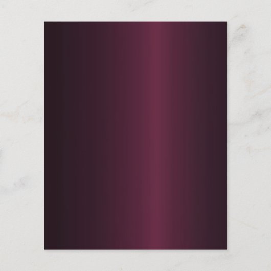 Hochzeitsfeier in Burgund Rosa (Rückseite)