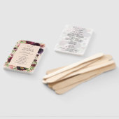 Hochzeitsfeier in Burgund und Blush 2 Fächer (Non-assembled)