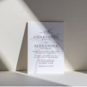 Hochzeitsfeier in der modernen tropischen Palme Einladung