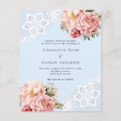 Hochzeitsfeier in hellblauem Rosa (Vorderseite)