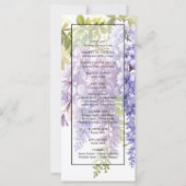 Hochzeitsfeier in lila Wasserfarbe (Rückseite)