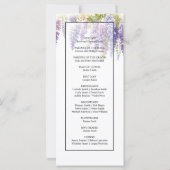 Hochzeitsfeier in lila Wasserfarbe (Rückseite)