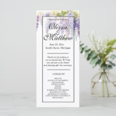 Hochzeitsfeier in lila Wasserfarbe (Stehend Vorderseite)