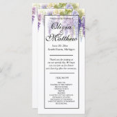 Hochzeitsfeier in lila Wasserfarbe (Vorne/Hinten)