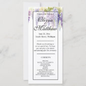 Hochzeitsfeier in lila Wasserfarbe (Vorderseite)