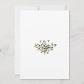 Hochzeitsfeier in Luxus-Rose Goldene geometrische Einladung (Rückseite)