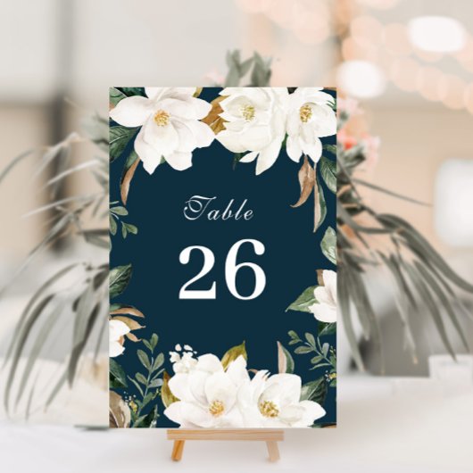 Hochzeitsfeier in Magnolia Tischnummer