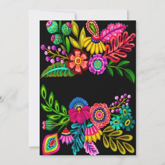 Hochzeitsfeier in Mexiko Einladung (Rückseite)