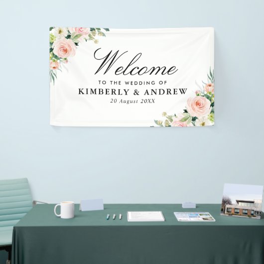 Hochzeitsfeier in Rosa Banner (Messeveranstaltung)