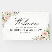 Hochzeitsfeier in Rosa Banner (Horizontal)