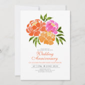 Hochzeitsfeier in Rosa Einladung (Vorderseite)