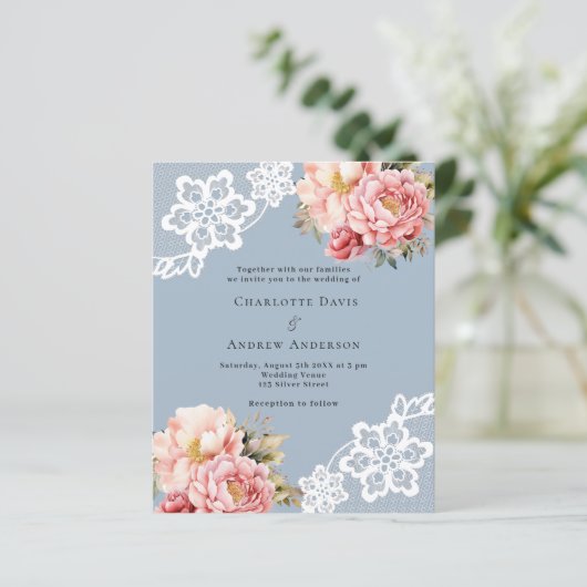 Hochzeitsfeier in Rosa Rosa (Stehend Vorderseite)