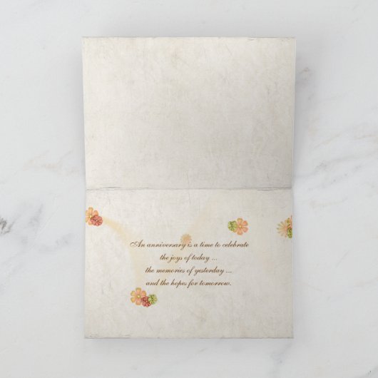 Hochzeitsfeier in Seashell Karte (Innenseite)