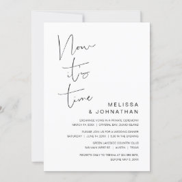 Hochzeitsfeier, Jetzt ist es Zeit für Einladung