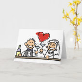 Hochzeitsfeier Karte (Gelbe Blume)