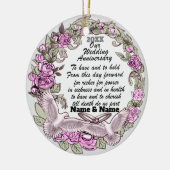 Hochzeitsfeier Keramik Ornament (Links)