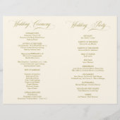 Hochzeitsfeier Klassisches Elegance (Rückseite)