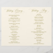 Hochzeitsfeier Klassisches Elegance (Rückseite)