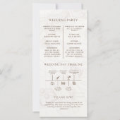 Hochzeitsfeier Kreuzfahrt Hochzeit in Urlaubsort (Rückseite)