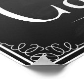 Hochzeitsfeier "Lass sie iss cake" drucken Poster (Ecke)