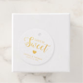 Hochzeitsfeier Liebe ist Sweet Foil Round Geschenkanhänger (Mit Box)
