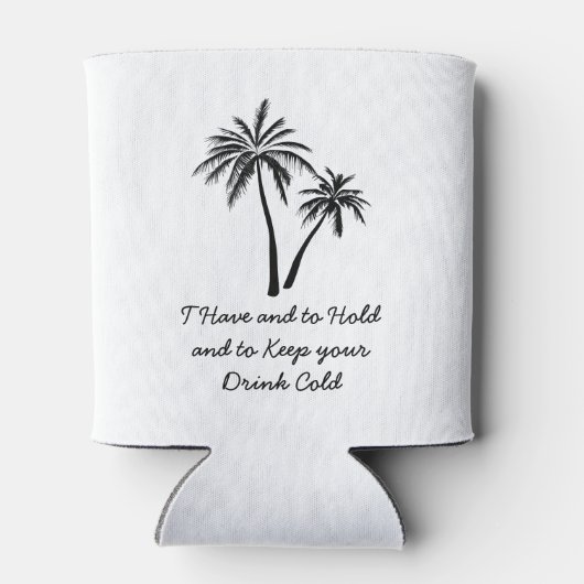 Hochzeitsfeier Liebhaber von Palm Tree Beach Girls Dosenkühler (Rückseite)