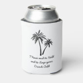 Hochzeitsfeier Liebhaber von Palm Tree Beach Girls Dosenkühler (Kanne Rückseite)