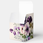 Hochzeitsfeier Lila Rosa Blume Goldene Eleganz Geschenkschachtel (Geöffnet)