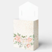 Hochzeitsfeier Lila Rosa Blume Goldene Eleganz Geschenkschachtel (Geöffnet)