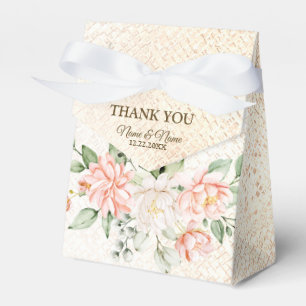 Hochzeitsfeier Lila Rosa Blume Goldene Eleganz Geschenkschachtel