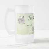 Hochzeitsfeier Mattglas Bierglas (Links)