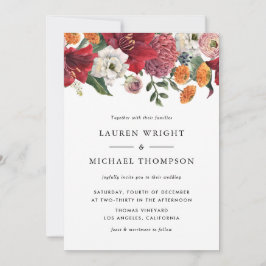 Hochzeitsfeier mit Aquarellfarben Einladung