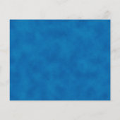 Hochzeitsfeier mit blauem Aquarell für das Menü "N (Rückseite)