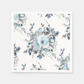 Hochzeitsfeier mit blauem Flor Serviette (Vorderseite)
